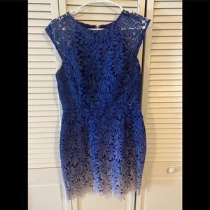Ombré lace cocktail dress